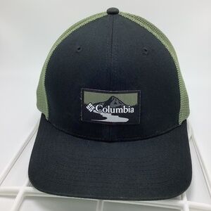Columbia Men's Fitted Mesh Back Hat Black Olive Green Size L/XL Mountain